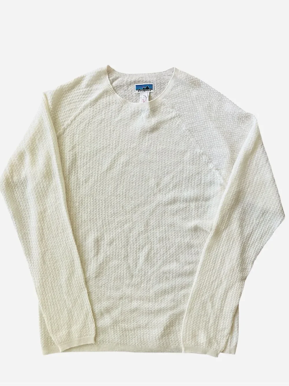 Patagonia Cream Capilene Air Crew Merino Wool Base Layer NWOT Size XXL